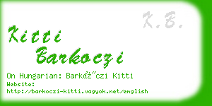 kitti barkoczi business card